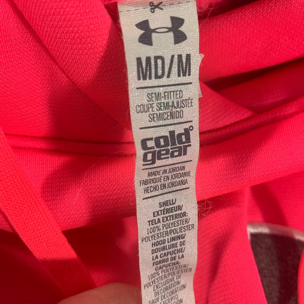 Under Armour hoodie, medium, hot pink